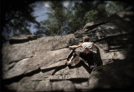 simsearch:700-00021054,k - Rock Climbing, The Mountain Belgrade Lakes, Maine, USA Foto de stock - Con derechos protegidos, Código: 700-00056477