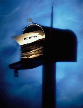 simsearch:700-00056820,k - WWW on Envelopes in Mailbox Stock Photo - Rights-Managed, Code: 700-00056820