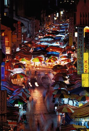 Chinatown Market at Night Kuala Lumpur, Malaysia Stock Photo - Rights-Managed, Code: 700-00056849