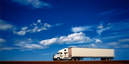 side view of a semi truck - Transport Truck and Sky Stock Photo - Rights-Managed, Code: 700-00057240