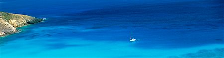 st barth - Boat on Water in Distance St. Barthelemy French West Indies Stock Photo - Rights-Managed, Code: 700-00057265