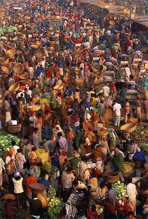 Overview of People at The Main Friday Market, Dhaka, Bangladesh Stock Photo - Rights-Managed, Code: 700-00057644