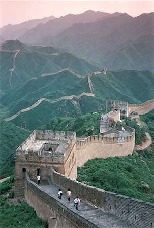 simsearch:700-00603735,k - Overview of The Great Wall of China and Landscape, China Foto de stock - Direito Controlado, Número: 700-00057645