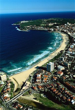 simsearch:700-00846821,k - Aerial View of Manly Beach Sydney, New South Wales Australia Foto de stock - Direito Controlado, Número: 700-00057672