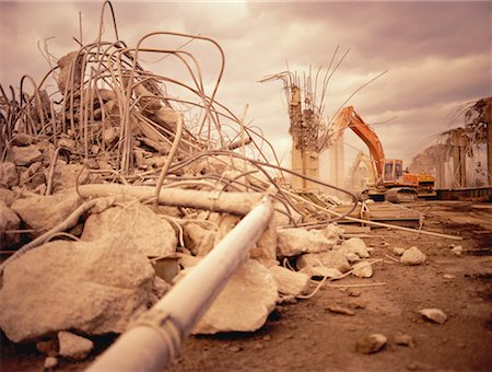 Demolition of Pillars Stock Photo - Rights-Managed, Code: 700-00058308