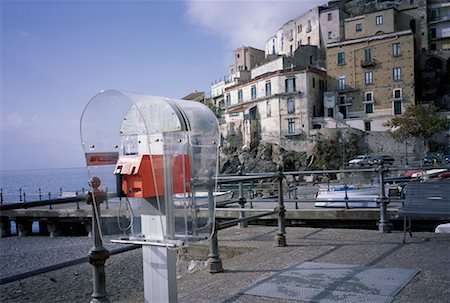Telephone Booth near Beach Amalfi, Italy Stock Photo - Rights-Managed, Code: 700-00058357