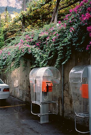 Telephone Booth on Side of Road Amalfi, Italy Stock Photo - Rights-Managed, Code: 700-00058358