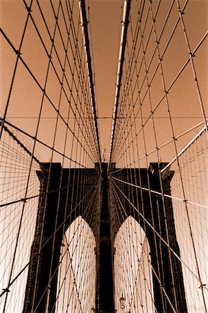 simsearch:700-00268612,k - Brooklyn Bridge, New York, New York, USA Photographie de stock - Rights-Managed, Code: 700-00058415