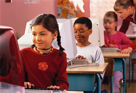 Children Using Computers in Classroom Stock Photo - Rights-Managed, Code: 700-00058711