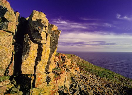 simsearch:700-00099527,k - Coucher de soleil sur de Rock Formations Cape St. Mary's Terre-Neuve- et -Labrador, Canada Photographie de stock - Rights-Managed, Code: 700-00059315