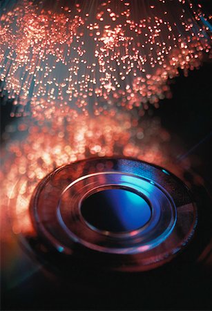 simsearch:700-00067124,k - Close-Up of Compact Disc and Fiber Optics Stock Photo - Rights-Managed, Code: 700-00059689