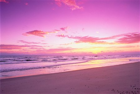 Sunset over Beach Florida, USA Fotografie stock - Rights-Managed, Codice: 700-00059691