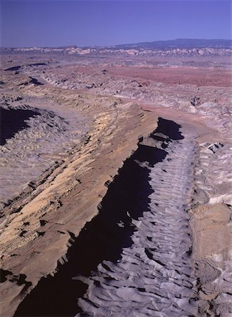 Vue aérienne du Waterpocket Fold Capitol Reef National Park, Utah, USA Photographie de stock - Rights-Managed, Code: 700-00050348