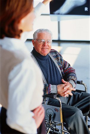 Mature Man in Wheelchair Stock Photo - Rights-Managed, Code: 700-00050413