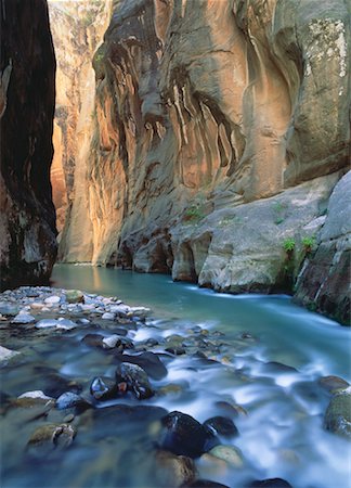 river usa scenic spring - The Narrows, Virgin River Zion National Park Utah, USA Stock Photo - Rights-Managed, Code: 700-00050512
