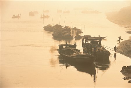 simsearch:700-00555628,k - Boats Transporting Bamboo Bien, South of Hanoi, Vietnam Stock Photo - Rights-Managed, Code: 700-00050929