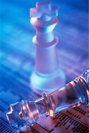 simsearch:700-00051669,k - Close-Up of Chess Pieces on Stock Listings Stock Photo - Rights-Managed, Code: 700-00051168