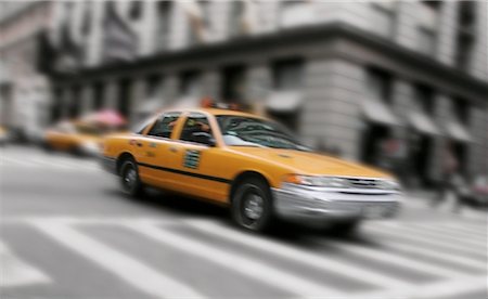 Taxi on Street New York City, New York, USA Stock Photo - Rights-Managed, Code: 700-00051712