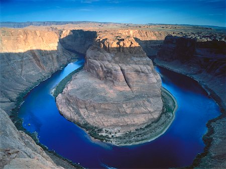 Horseshoe Bend, Colorado River près de Page, Arizona, USA Photographie de stock - Rights-Managed, Code: 700-00052174