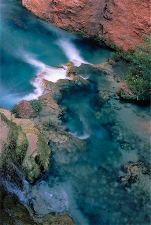 Vue de rivière Havasu Havasupai Indian Reservation Supai, Arizona, Etats-Unis Photographie de stock - Rights-Managed, Code: 700-00052171