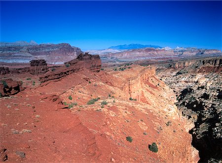 Canyons et sédimentaires Rock Capitol Reef National Park Utah, USA Photographie de stock - Rights-Managed, Code: 700-00052572