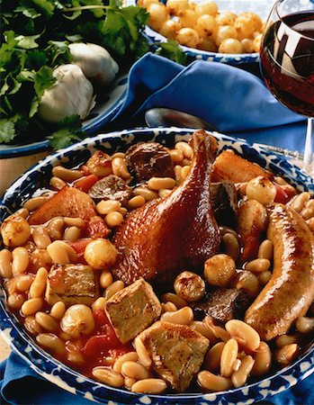 stew sausage - Cassoulet Stock Photo - Rights-Managed, Code: 700-00053045