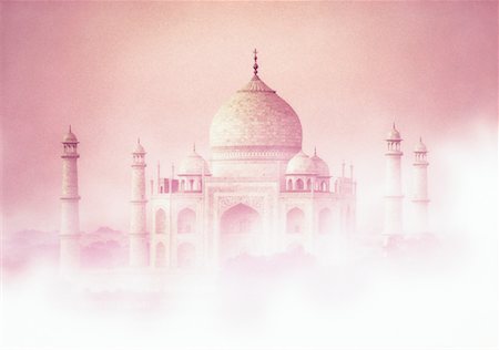 simsearch:700-00328491,k - Taj Mahal and Fog Agra, India Stock Photo - Rights-Managed, Code: 700-00053702