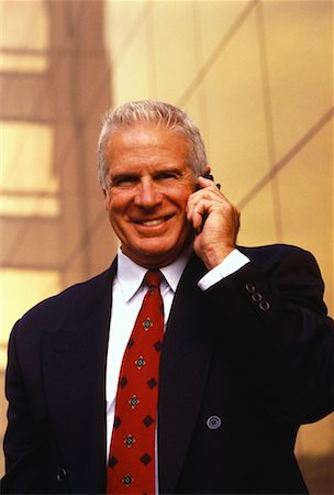 simsearch:700-00043555,k - Portrait of Mature Businessman Using Cell Phone Outdoors Stock Photo - Rights-Managed, Code: 700-00064556