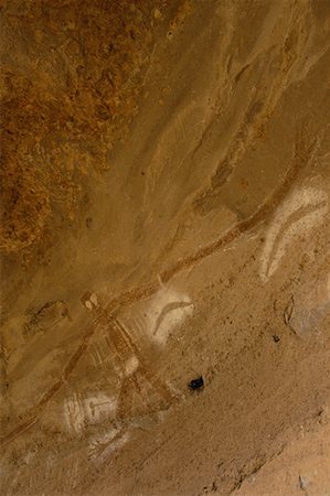 rock painting aboriginal - Paintings on Rock in Baiame Cave Near Milbrodale, New South Wales Australia Stock Photo - Rights-Managed, Code: 700-00064648