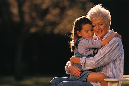 simsearch:700-00046921,k - Grandmother and Granddaughter Embracing Outdoors Stock Photo - Rights-Managed, Code: 700-00066169