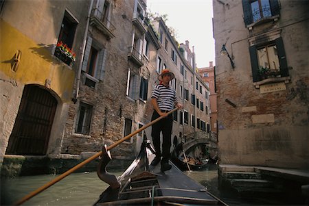 simsearch:700-00043077,k - Gondolier and Buildings Venice, Italy Stock Photo - Rights-Managed, Code: 700-00066768