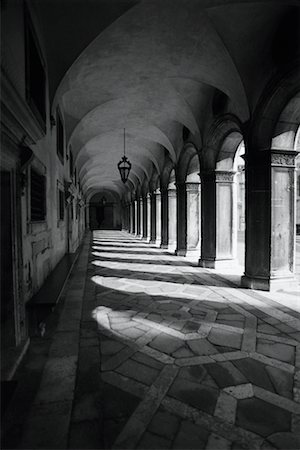 Arched Hallway and Columns in Palazzo Ducale Venice, Italy Stock Photo - Rights-Managed, Code: 700-00066773