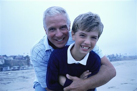 simsearch:700-00086253,k - Portrait of Grandfather and Grandson near Water Stock Photo - Rights-Managed, Code: 700-00067126