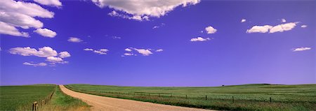 Dirt Road, Landscape and Sky Crossfield, Alberta, Canada Stock Photo - Rights-Managed, Code: 700-00067249