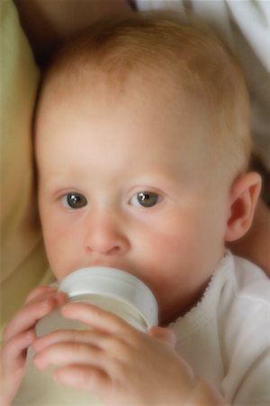 Portrait of Baby Drinking from Bottle Stock Photo - Rights-Managed, Code: 700-00067731