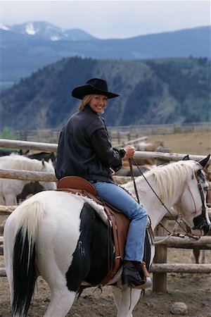 simsearch:700-00067840,k - Portrait of Woman on Horseback Stock Photo - Rights-Managed, Code: 700-00067839