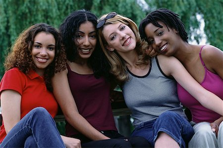 simsearch:700-03814391,k - Group Portrait of Women Outdoors Stock Photo - Rights-Managed, Code: 700-00068001