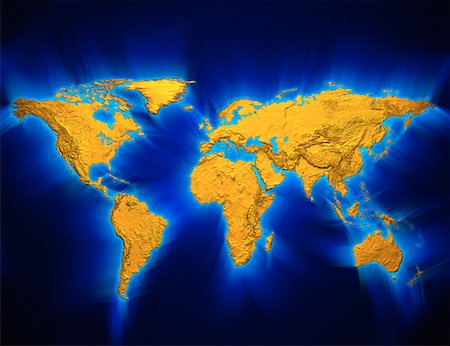 World Map Stock Photo - Rights-Managed, Code: 700-00068325