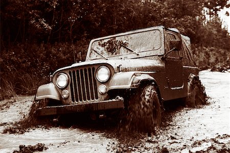 Jeep Driving through Water British Columbia, Canada Stock Photo - Rights-Managed, Code: 700-00068354