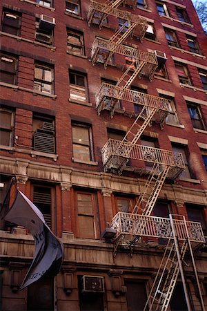Building with Fire Escape Soho, New York, New York, USA Stock Photo - Rights-Managed, Code: 700-00069153