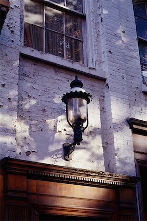 Close-Up of Wall and Street Lamp Greenwich Village, New York New York, USA Stock Photo - Rights-Managed, Code: 700-00069188