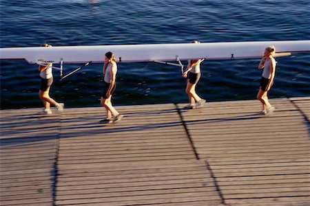 simsearch:700-00066679,k - Female Rowers Carrying Boat on Dock Stock Photo - Rights-Managed, Code: 700-00069586