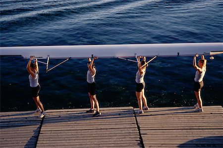 simsearch:700-00066679,k - Female Rowers Carrying Boat on Dock Stock Photo - Rights-Managed, Code: 700-00069587