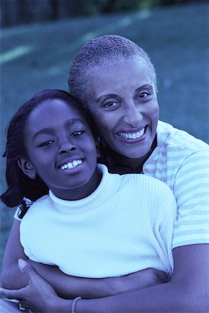 simsearch:700-00087526,k - Portrait of Grandmother and Granddaughter Outdoors Stock Photo - Rights-Managed, Code: 700-00069853