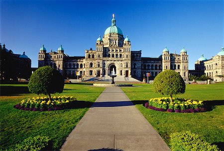 Édifices du Parlement Victoria, Colombie-Britannique Canada Photographie de stock - Rights-Managed, Code: 700-00060004