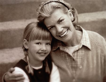 simsearch:700-00087526,k - Portrait of Grandmother and Granddaughter Stock Photo - Rights-Managed, Code: 700-00060138