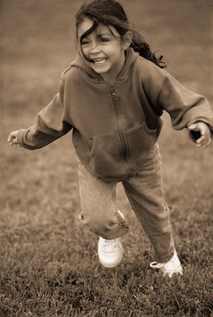 peter griffith - Girl Running through Field Stock Photo - Rights-Managed, Code: 700-00060827