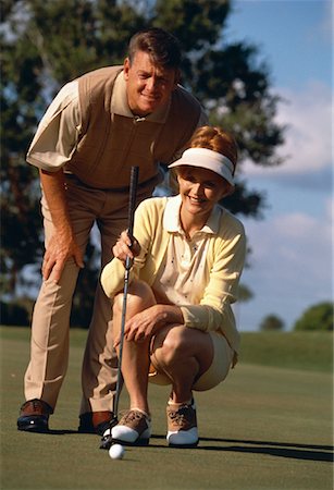 simsearch:700-00036910,k - Mature Couple Golfing Foto de stock - Con derechos protegidos, Código: 700-00061539