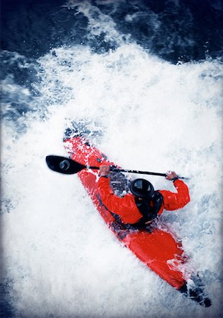 Overhead View of Person Kayaking On Ococee River, NC, USA Stock Photo - Rights-Managed, Code: 700-00061666