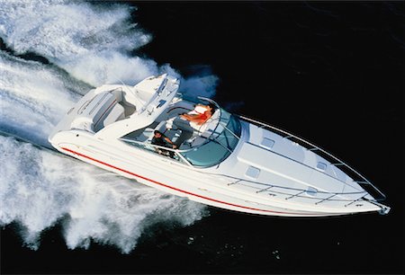 florida keys - Overhead View of Couple in Boat Biscayne Bay, Florida, USA Foto de stock - Con derechos protegidos, Código: 700-00061913